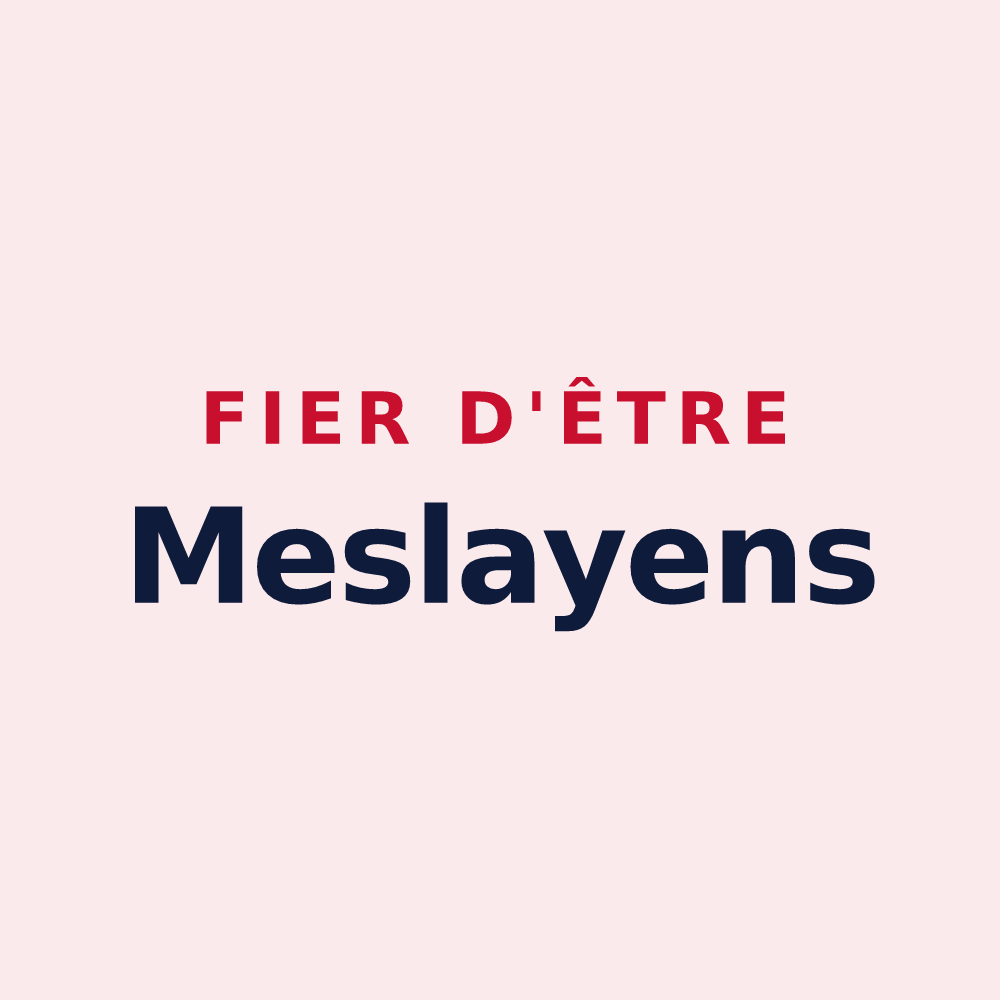 Magnet « Fier d'être Meslayens » — design pour Meslay