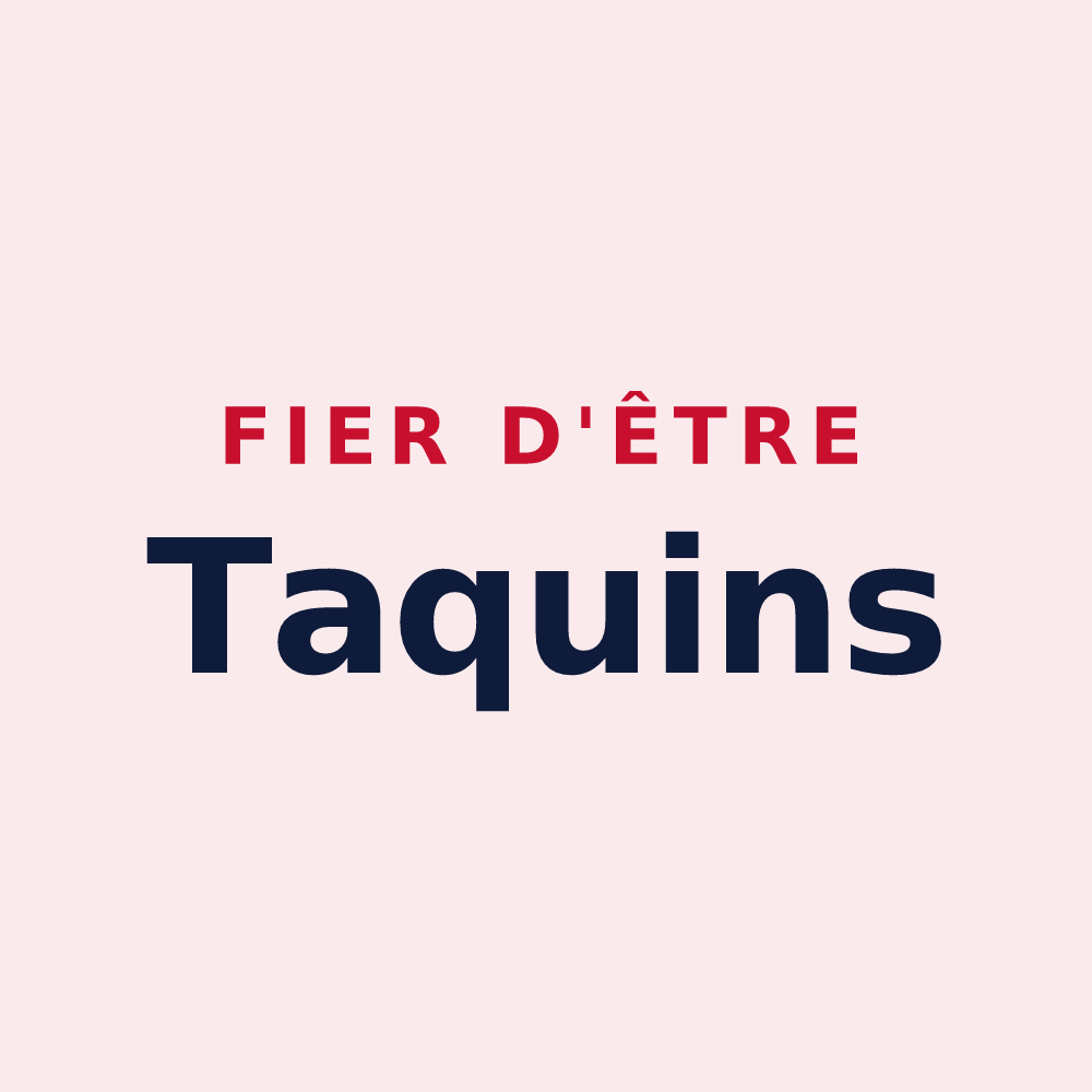 Magnet « Fier d'être Taquins » — design pour Mesmay