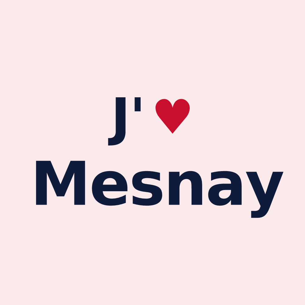 Magnet personnalisé Mesnay — design J'aime Mesnay