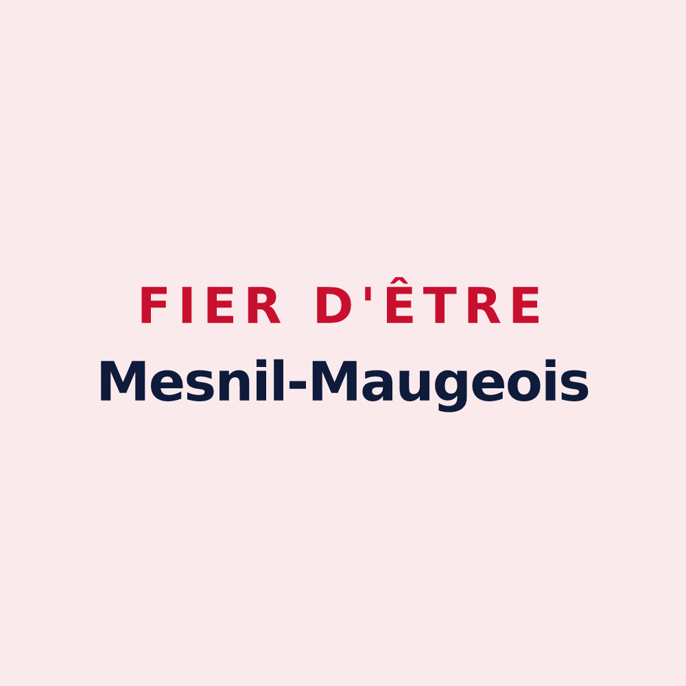 Magnet « Fier d'être Mesnil-Maugeois » — design pour Mesnil-Mauger