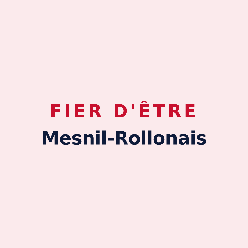 Magnet « Fier d'être Mesnil-Rollonais » — design pour Mesnil-Raoul