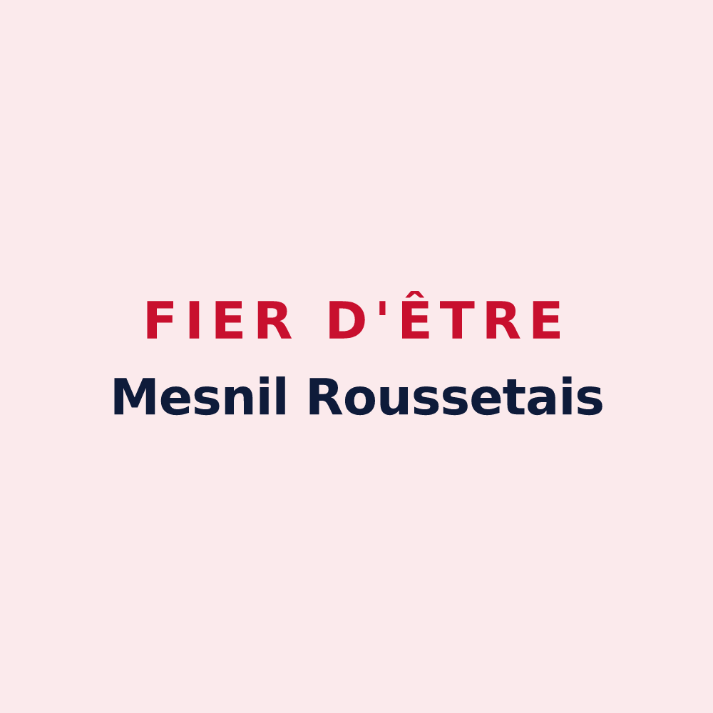 Magnet « Fier d'être Mesnil Roussetais » — design pour Mesnil-Rousset