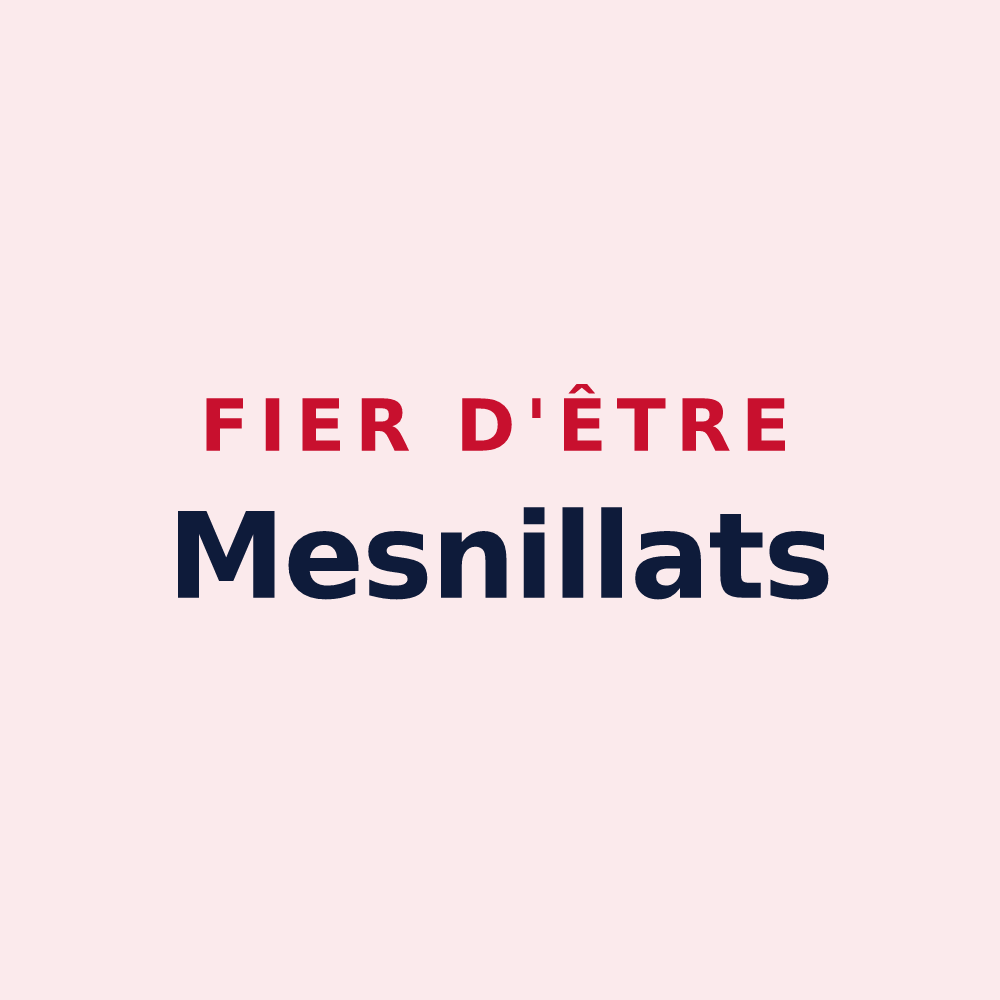 Magnet « Fier d'être Mesnillats » — design pour Mesnil-Saint-Loup