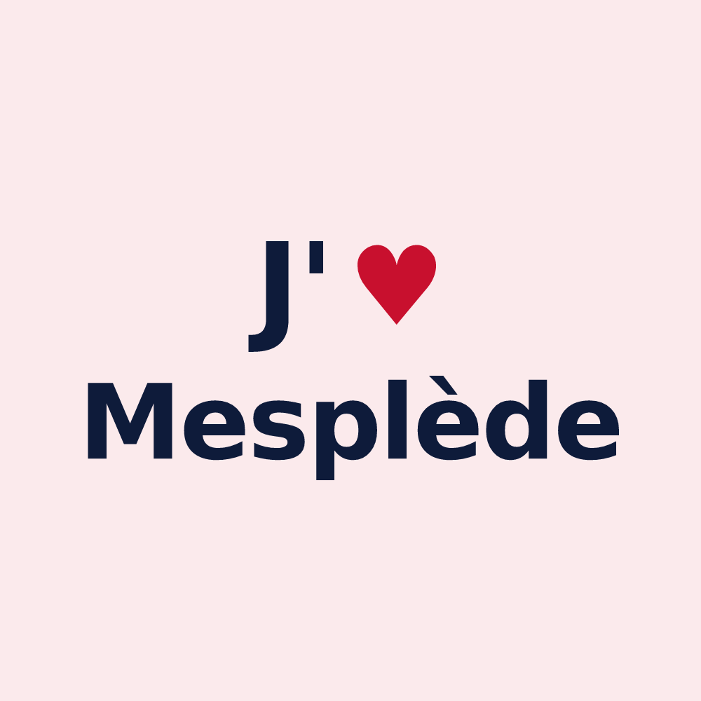 Magnet personnalisé Mesplède — design J'aime Mesplède