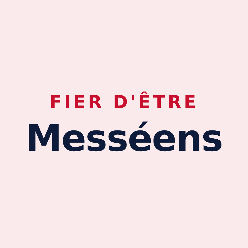 Magnet « Fier d'être Messéens » — design pour Messei