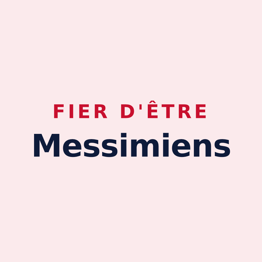 Magnet « Fier d'être Messimiens » — design pour Messimy-sur-Saône