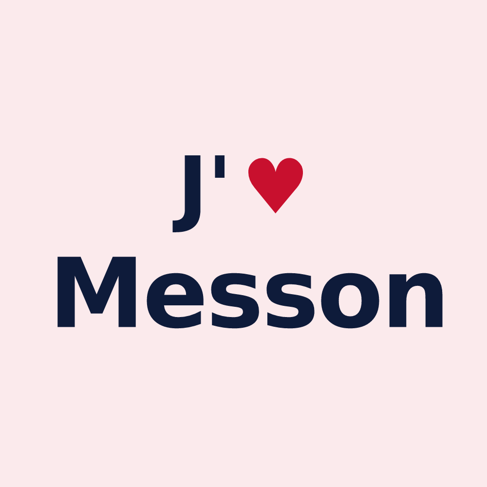 Magnet personnalisé Messon — design J'aime Messon