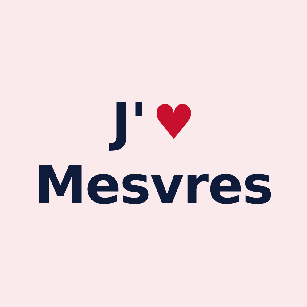 Magnet personnalisé Mesvres — design J'aime Mesvres
