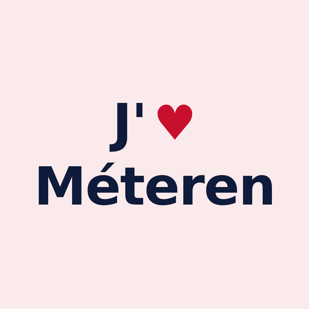 Magnet personnalisé Méteren — design J'aime Méteren