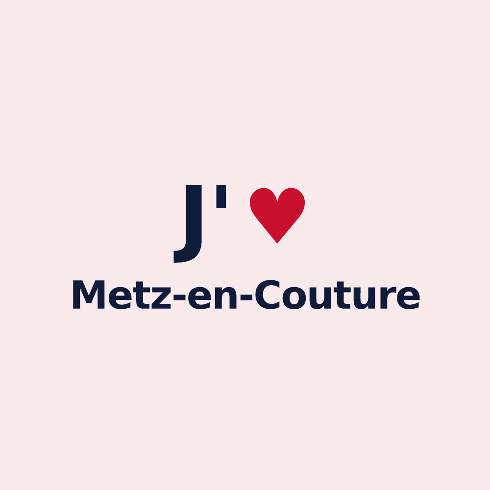 Magnet personnalisé Metz-en-Couture — design J'aime Metz-en-Couture