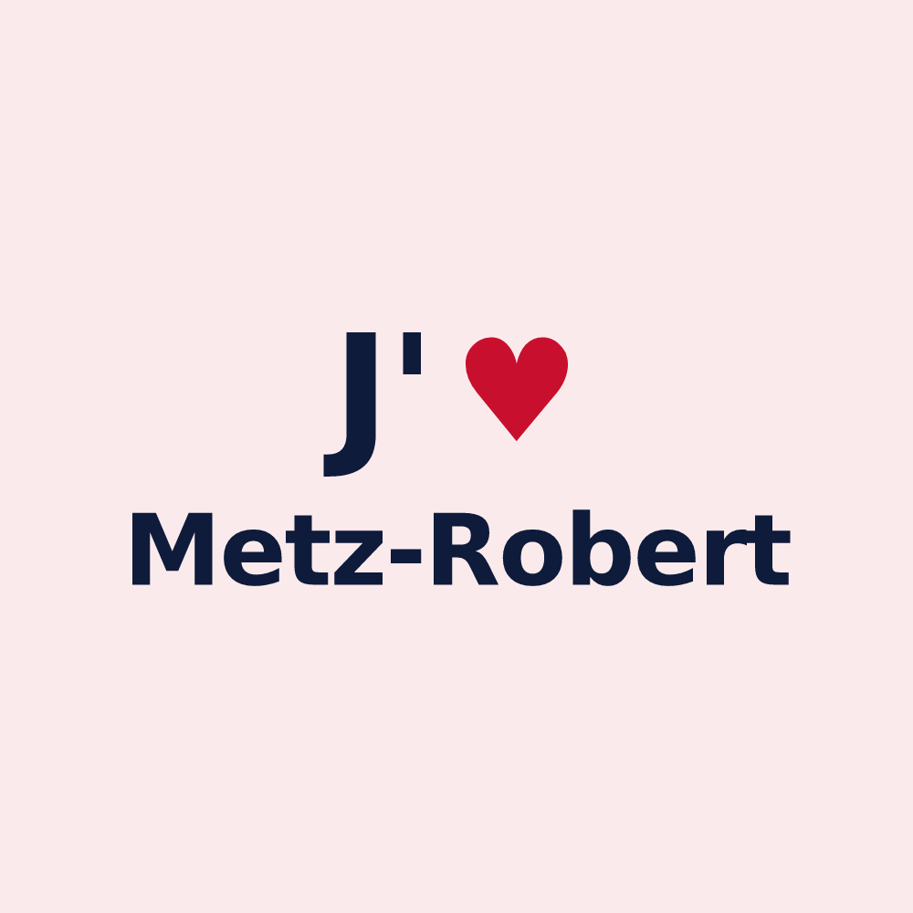 Magnet personnalisé Metz-Robert — design J'aime Metz-Robert