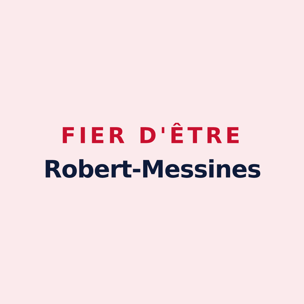 Magnet « Fier d'être Robert-Messines » — design pour Metz-Robert