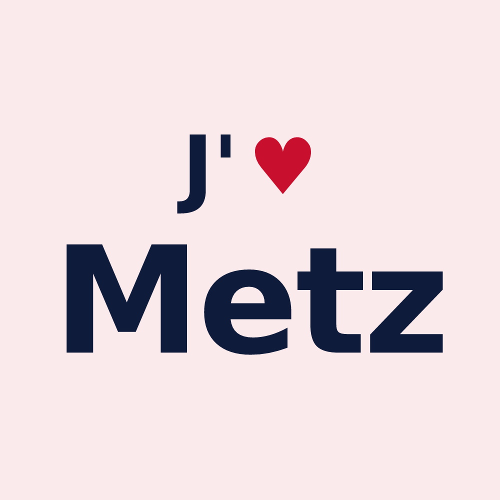 Magnet personnalisé Metz — design J'aime Metz