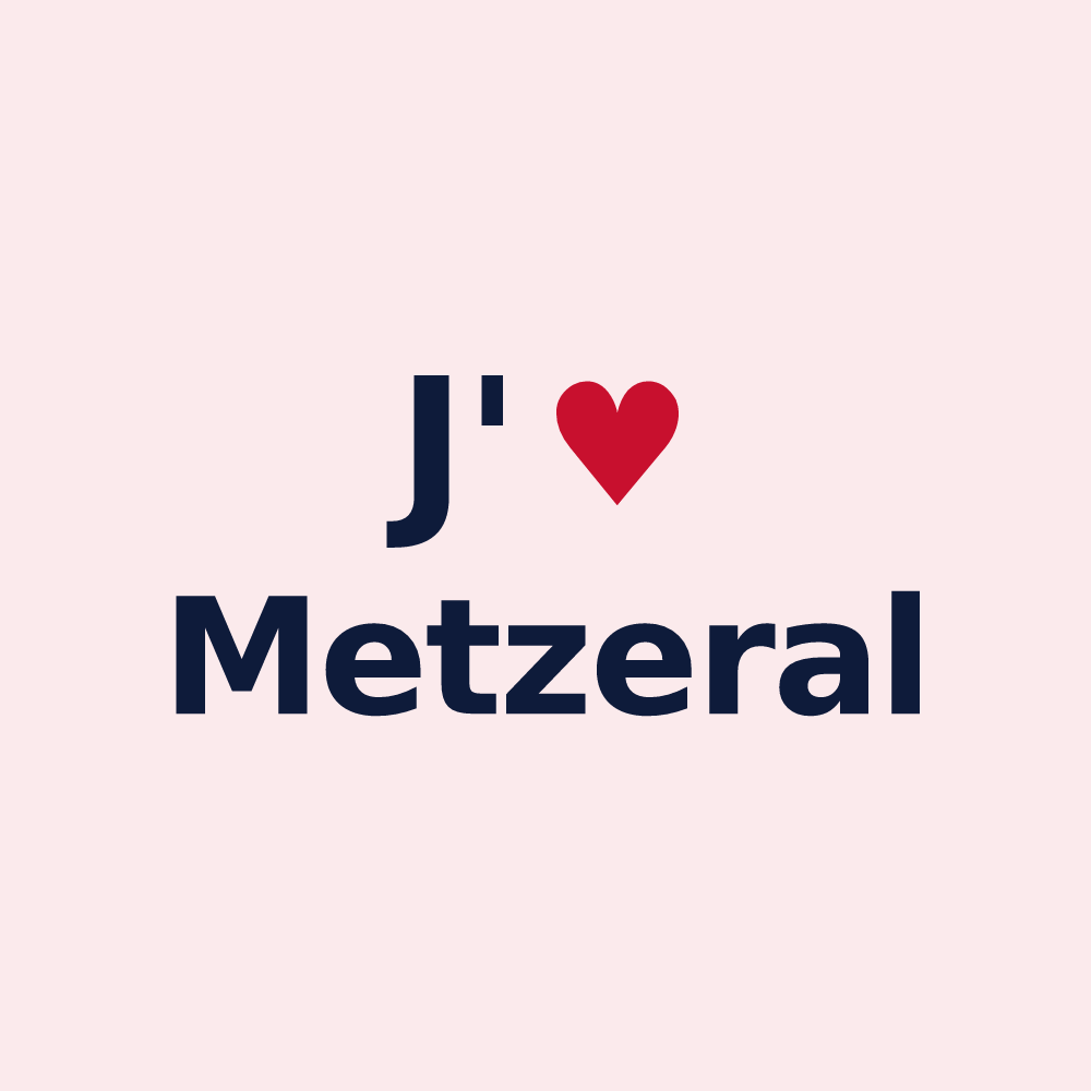 Magnet personnalisé Metzeral — design J'aime Metzeral