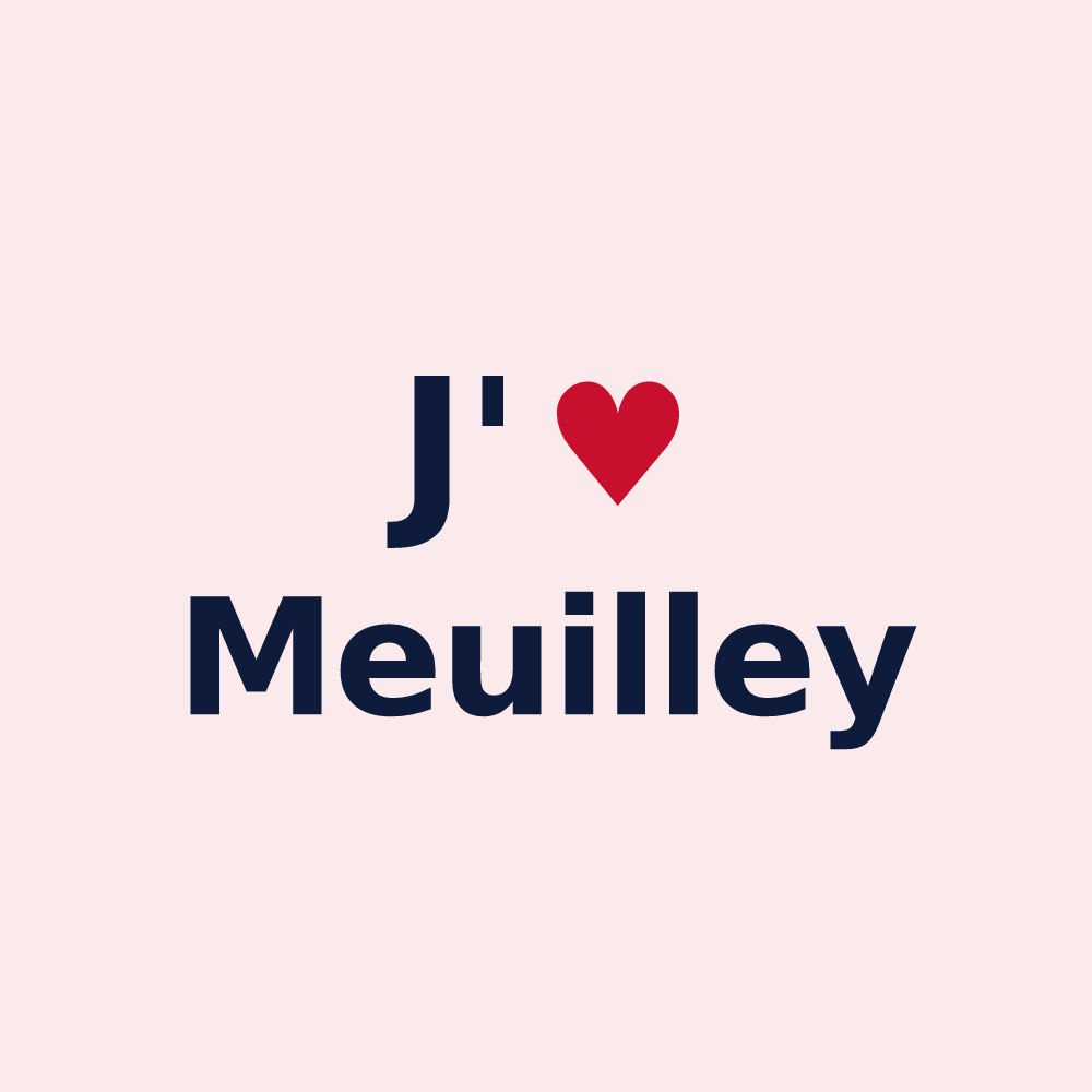 Magnet personnalisé Meuilley — design J'aime Meuilley