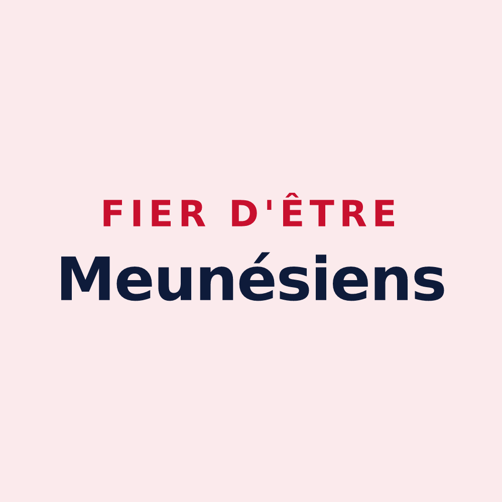 Magnet « Fier d'être Meunésiens » — design pour Meunet-sur-Vatan