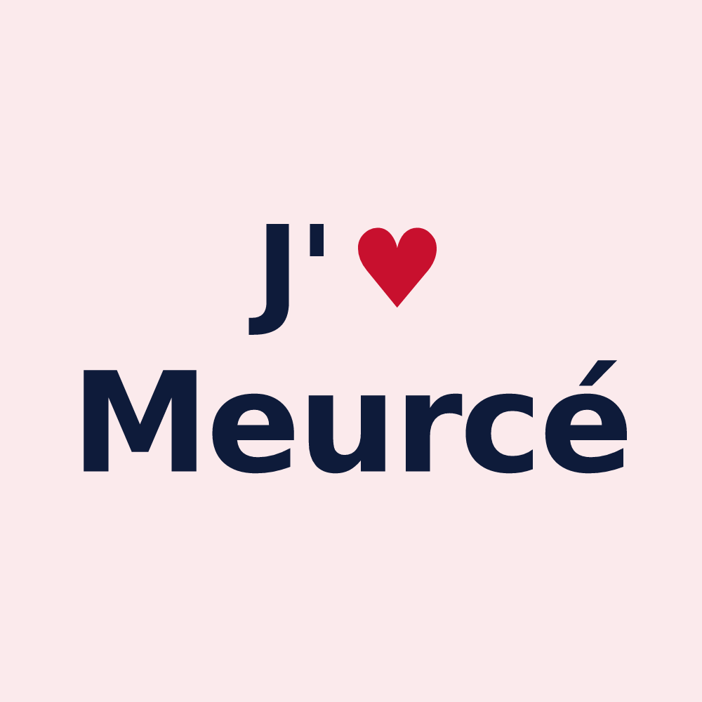 Magnet personnalisé Meurcé — design J'aime Meurcé