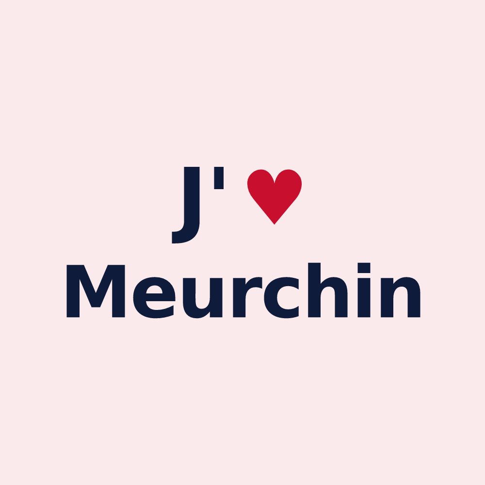 Magnet personnalisé Meurchin — design J'aime Meurchin