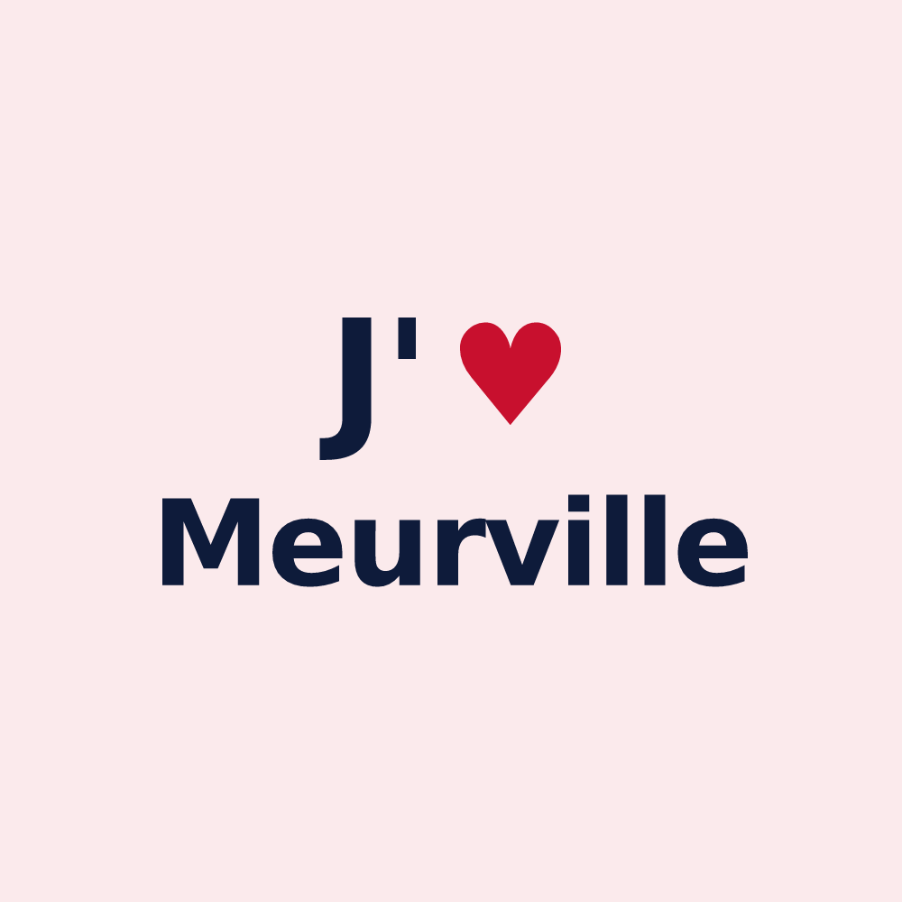 Magnet personnalisé Meurville — design J'aime Meurville