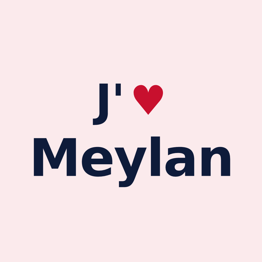 Magnet personnalisé Meylan — design J'aime Meylan