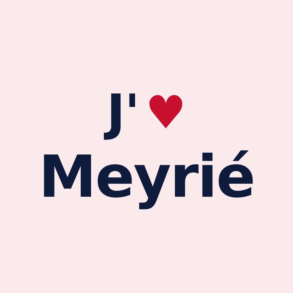 Magnet personnalisé Meyrié — design J'aime Meyrié