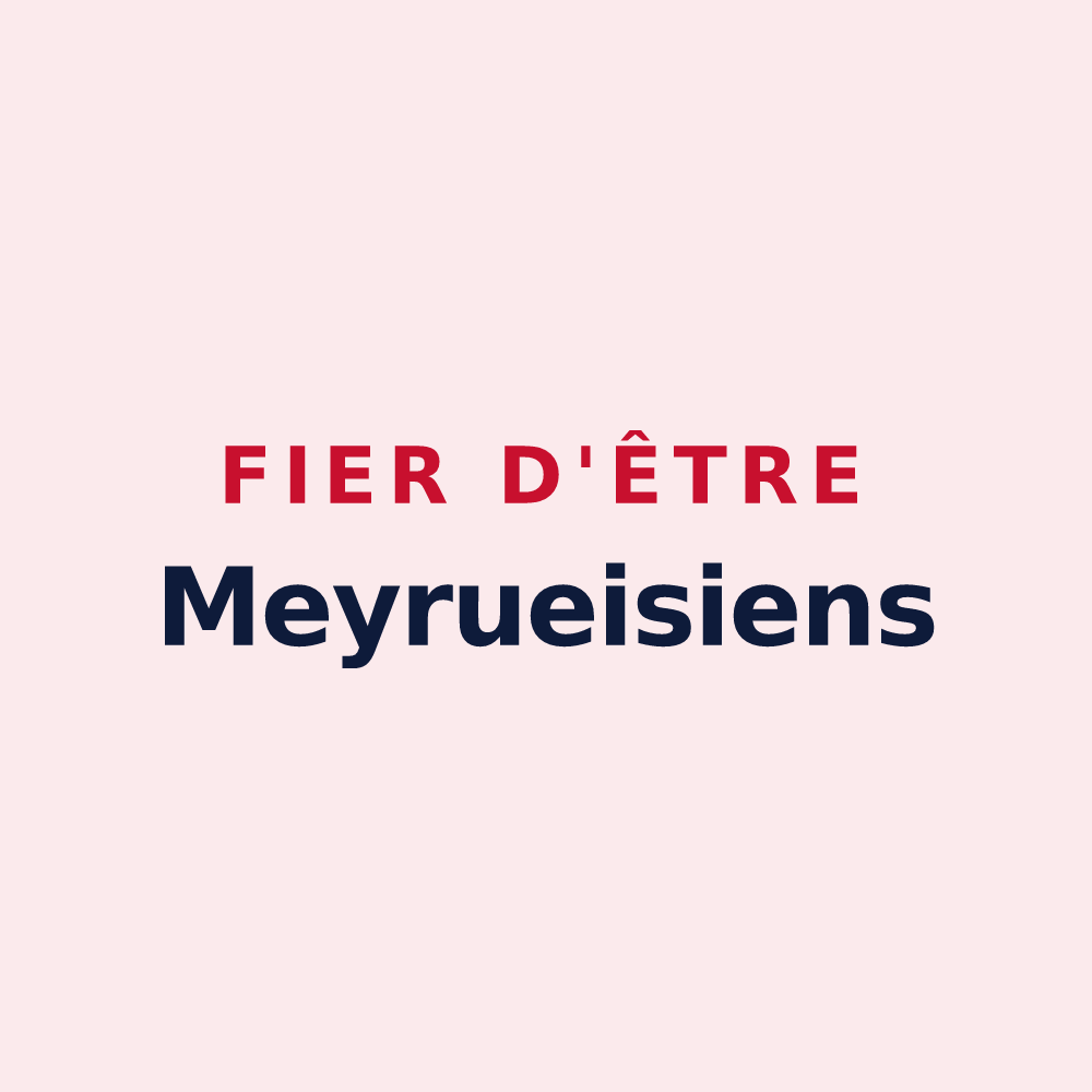 Magnet « Fier d'être Meyrueisiens » — design pour Meyrueis