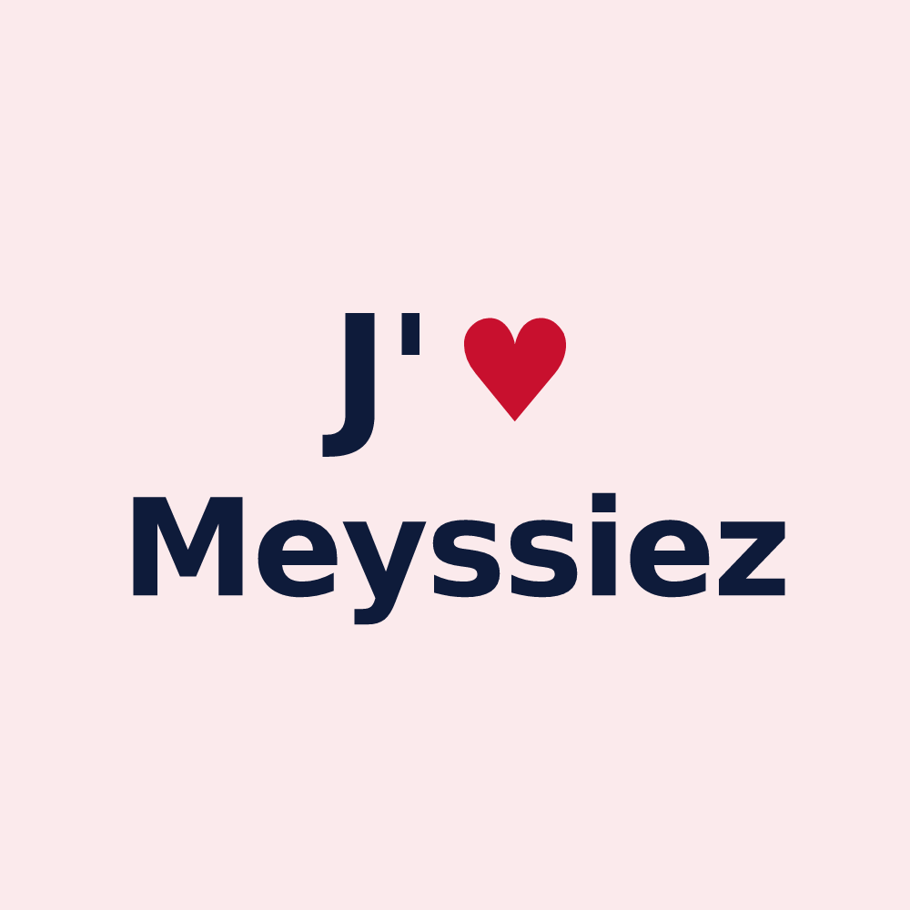 Magnet personnalisé Meyssiez — design J'aime Meyssiez
