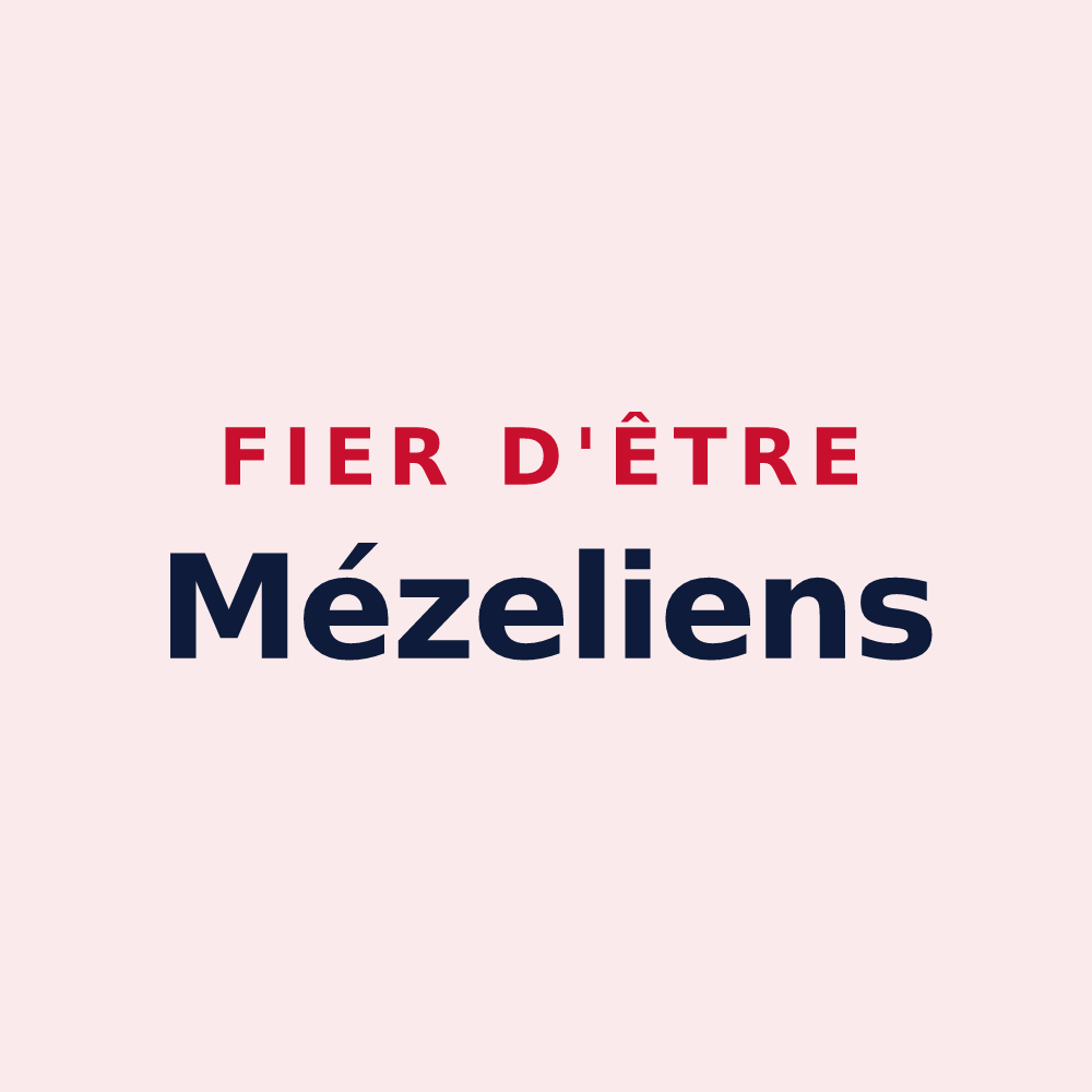 Magnet « Fier d'être Mézeliens » — design pour Mézel