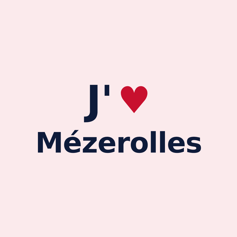 Magnet personnalisé Mézerolles — design J'aime Mézerolles