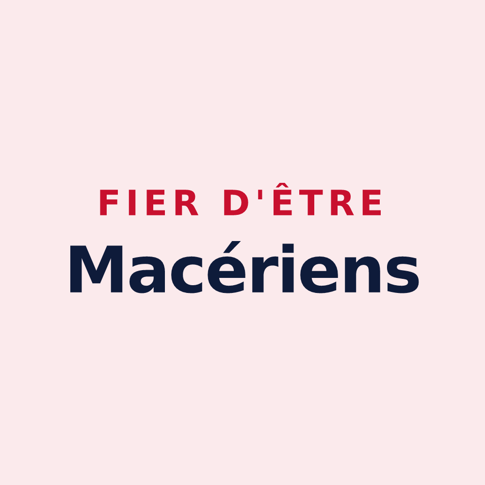 Magnet « Fier d'être Macériens » — design pour Mézières-en-Drouais