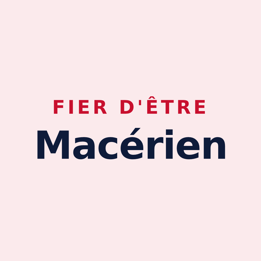 Magnet « Fier d'être Macérien » — design pour Mézières-sur-Ponthouin