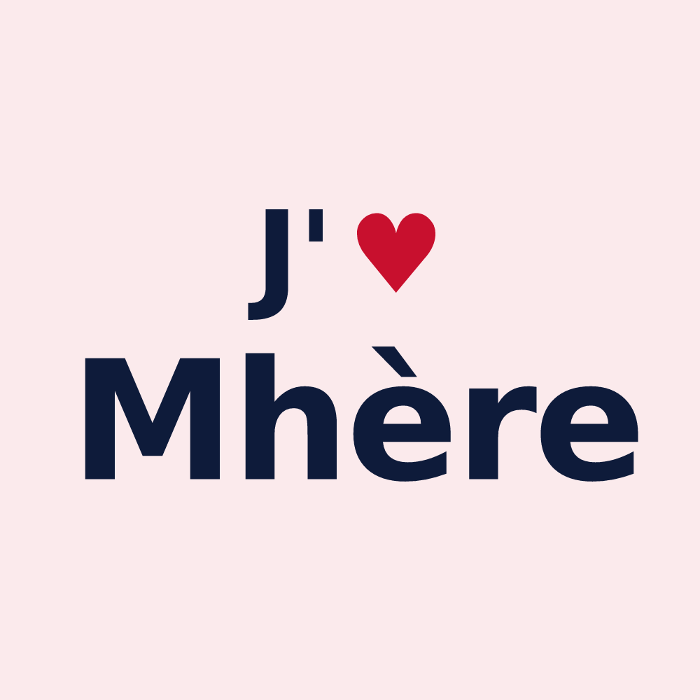 Magnet personnalisé Mhère — design J'aime Mhère