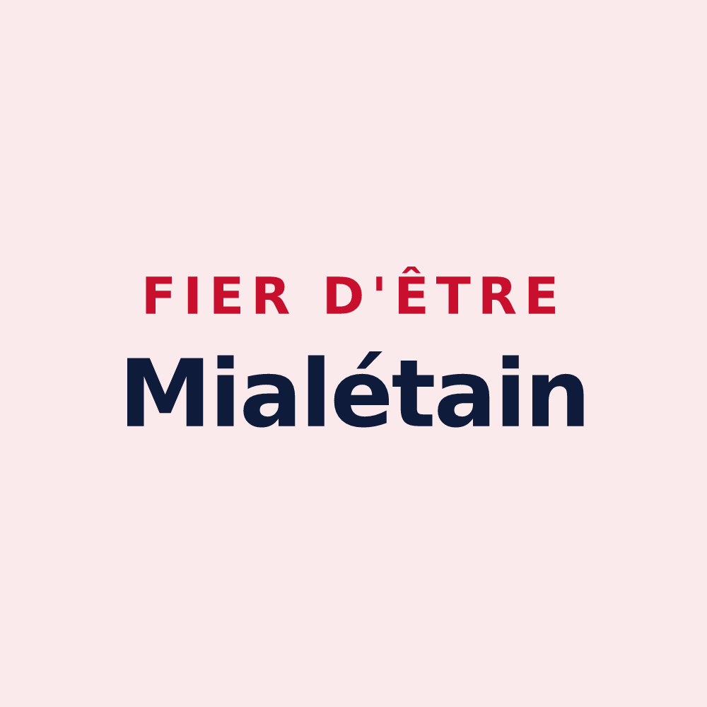 Magnet « Fier d'être Mialétain » — design pour Mialet