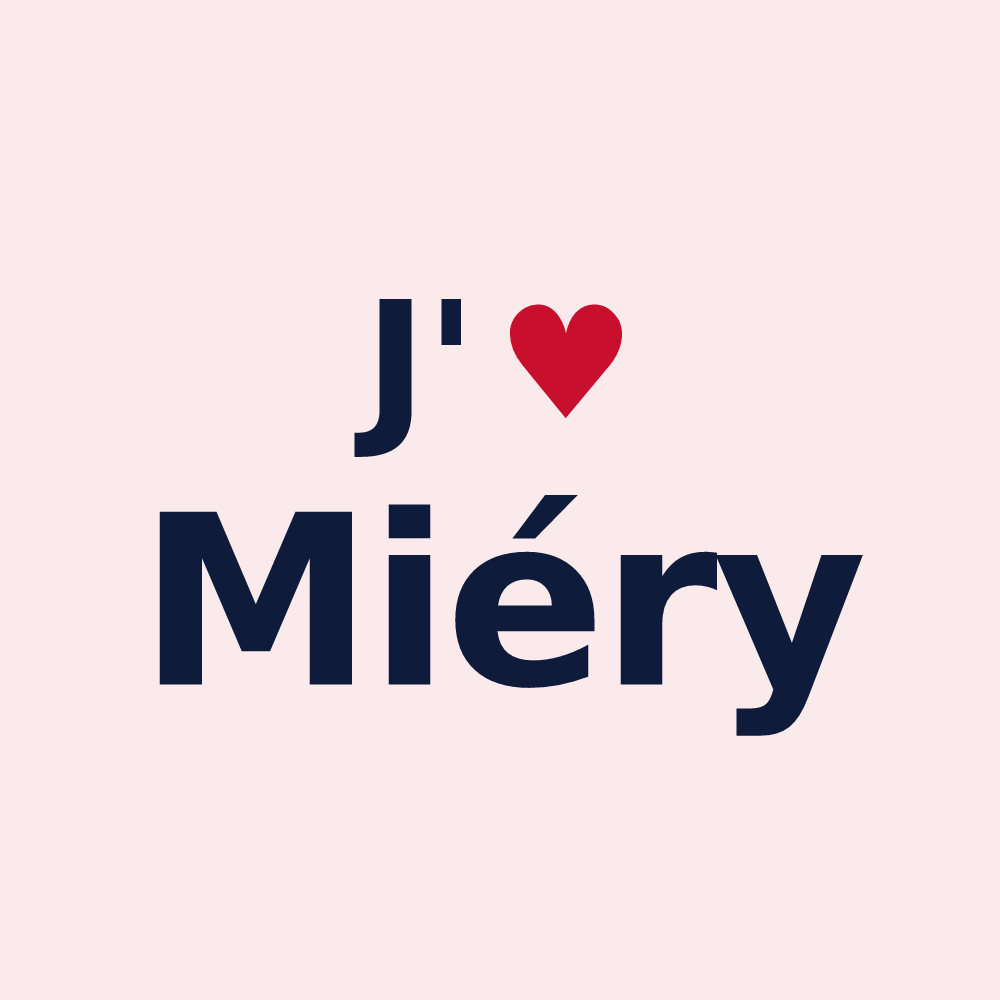 Magnet personnalisé Miéry — design J'aime Miéry