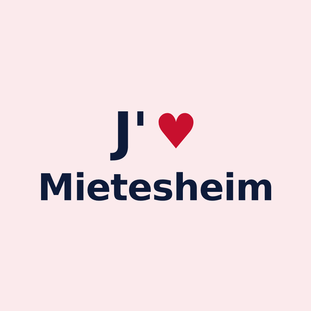 Magnet personnalisé Mietesheim — design J'aime Mietesheim