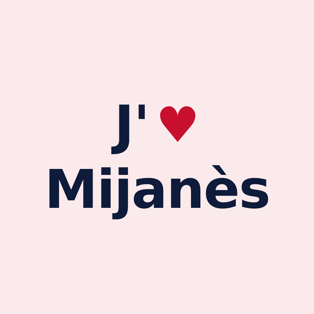 Magnet personnalisé Mijanès — design J'aime Mijanès
