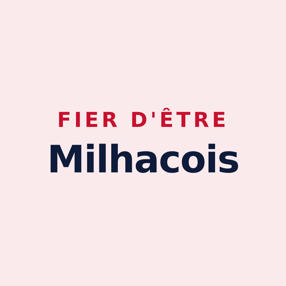 Magnet « Fier d'être Milhacois » — design pour Milhac-de-Nontron