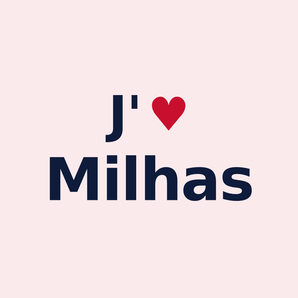 Magnet personnalisé Milhas — design J'aime Milhas