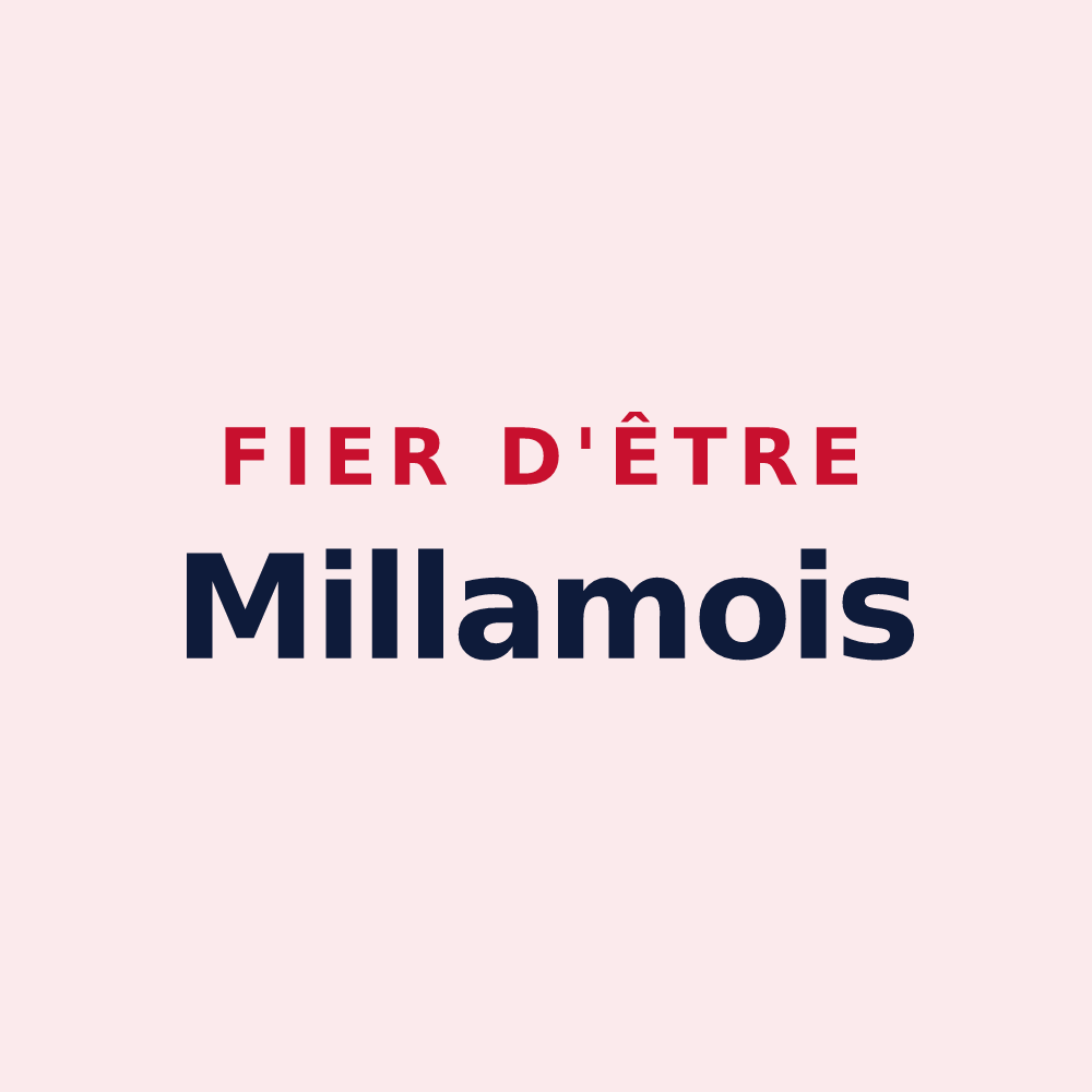 Magnet « Fier d'être Millamois » — design pour Millam