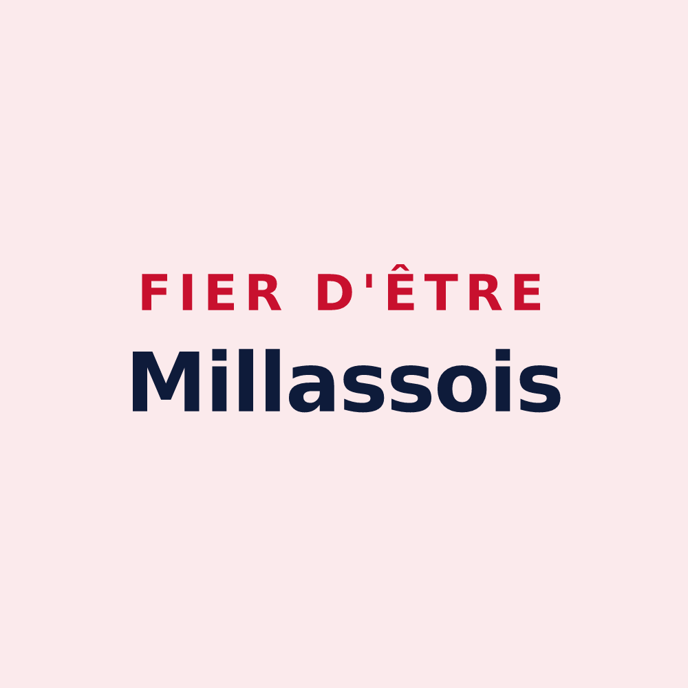 Magnet « Fier d'être Millassois » — design pour Millas