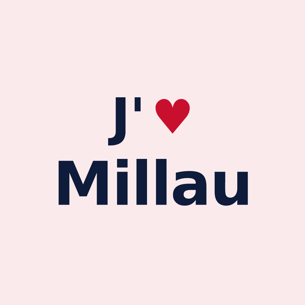 Magnet personnalisé Millau — design J'aime Millau
