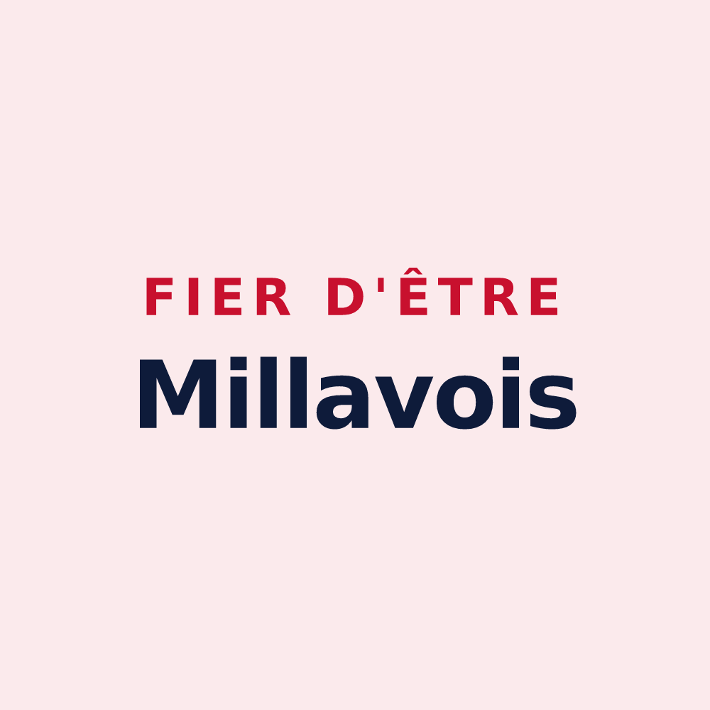 Magnet « Fier d'être Millavois » — design pour Millau