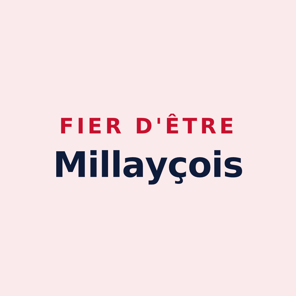 Magnet « Fier d'être Millayçois » — design pour Millay