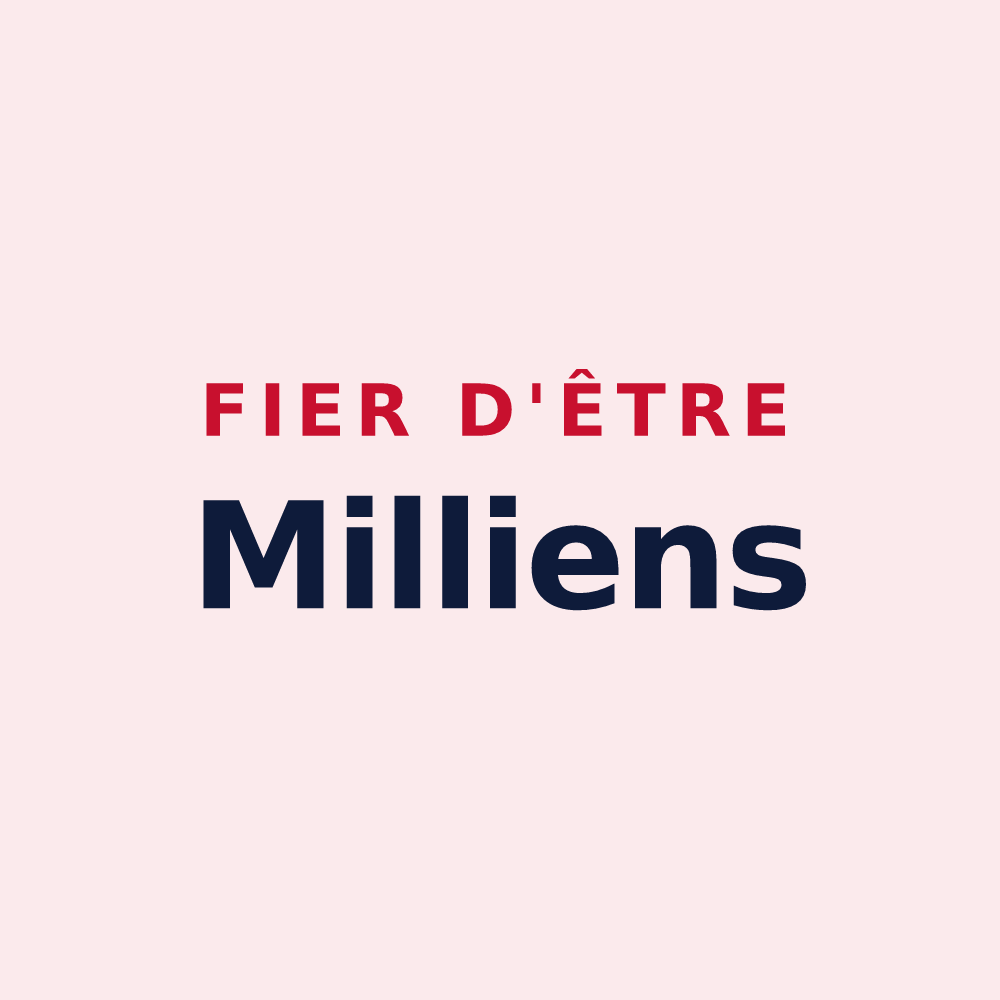 Magnet « Fier d'être Milliens » — design pour Milly-sur-Thérain