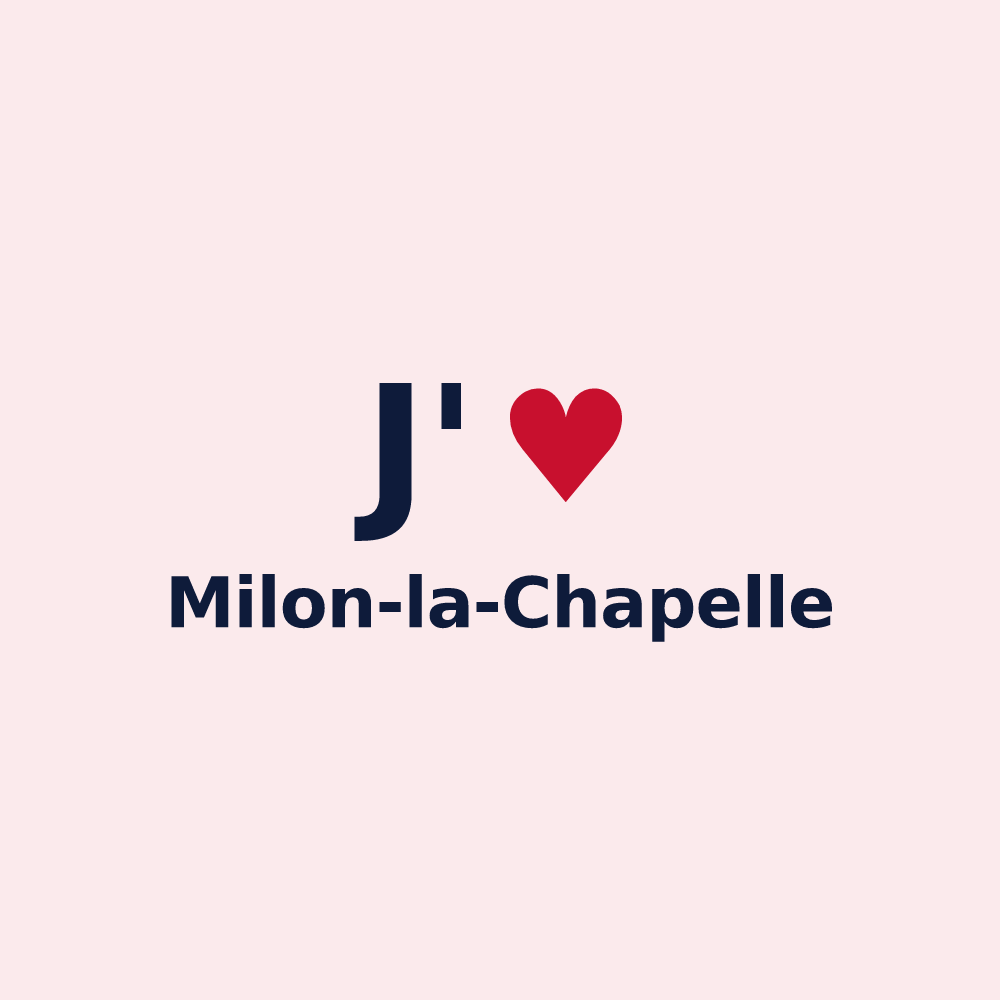 Magnet personnalisé Milon-la-Chapelle — design J'aime Milon-la-Chapelle