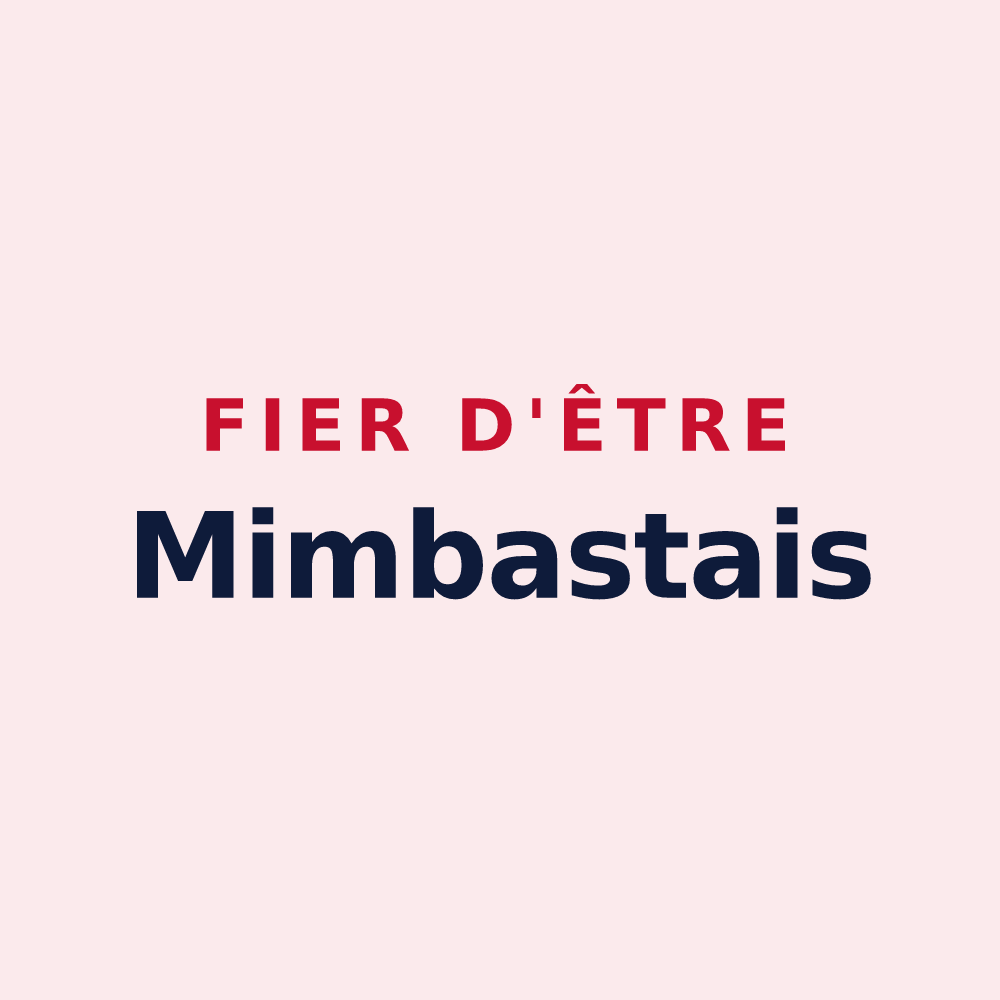 Magnet « Fier d'être Mimbastais » — design pour Mimbaste