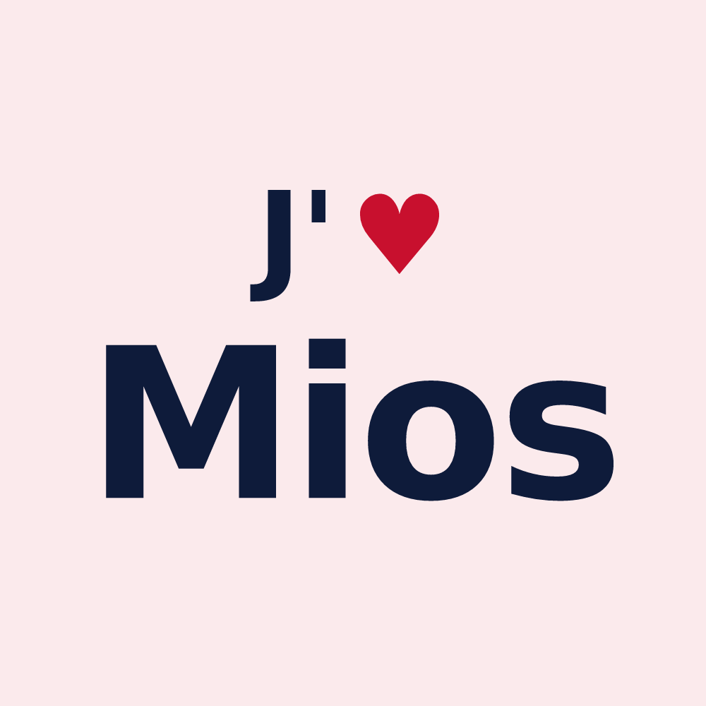 Magnet personnalisé Mios — design J'aime Mios