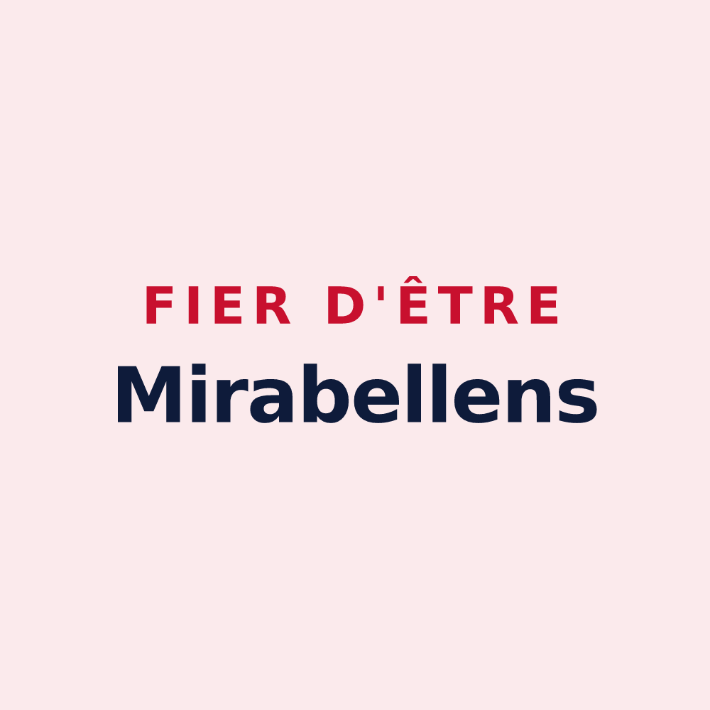 Magnet « Fier d'être Mirabellens » — design pour Mirabeau