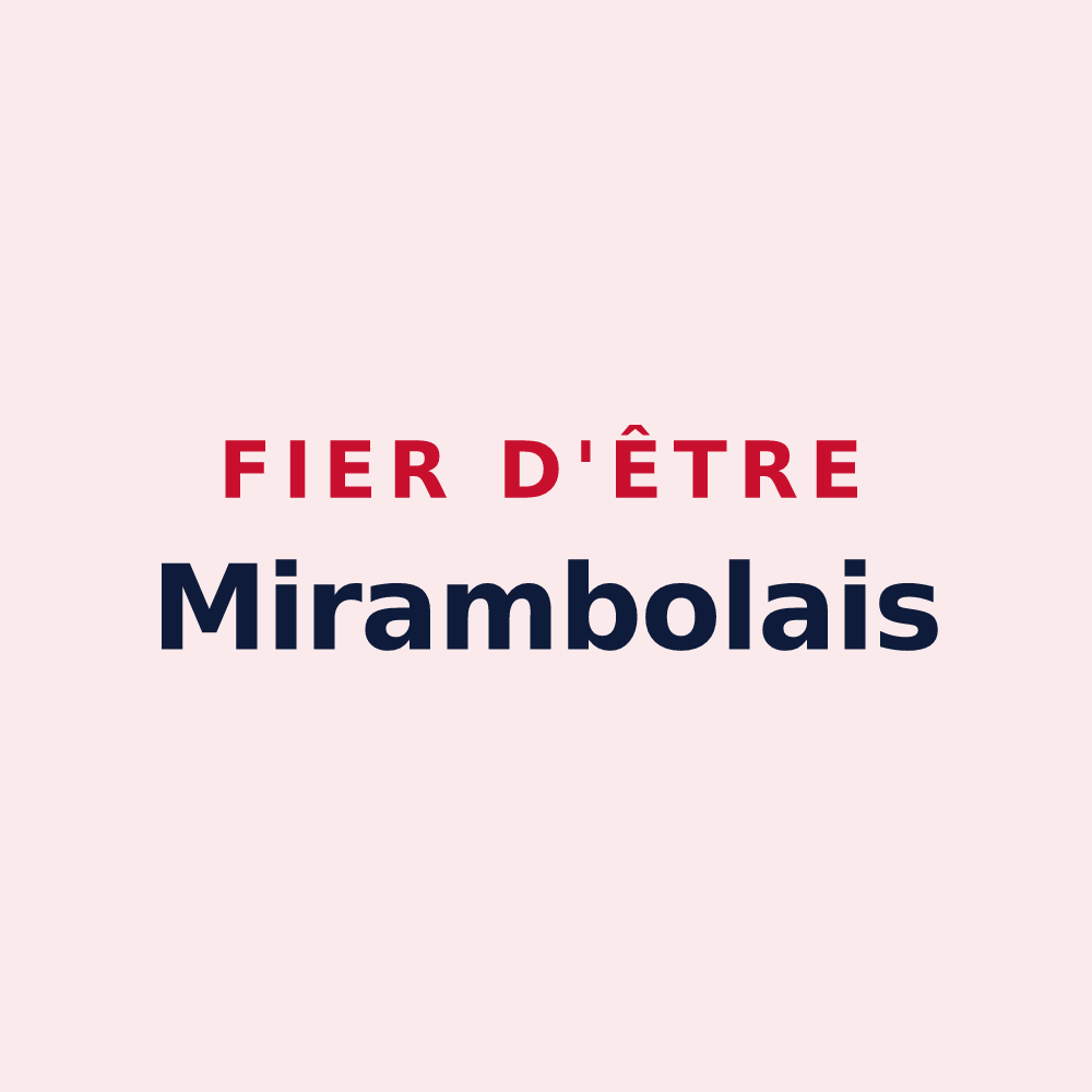 Magnet « Fier d'être Mirambolais » — design pour Mirambeau
