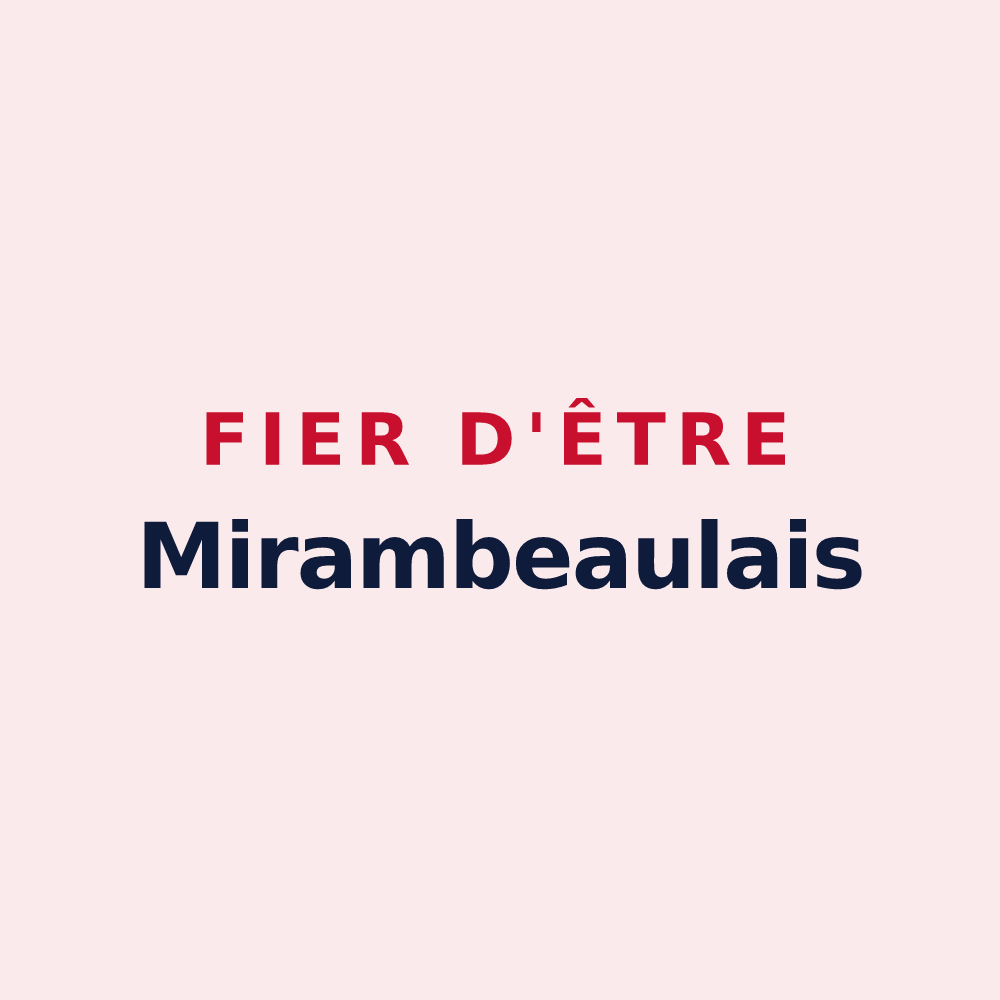 Magnet « Fier d'être Mirambeaulais » — design pour Mirambeau